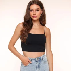 Olivia & Kate Tops-Zwarte Basic Bandeau-Top