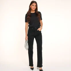 Olivia & Kate Tops-Zwarte Basic Ss-T-Shirt