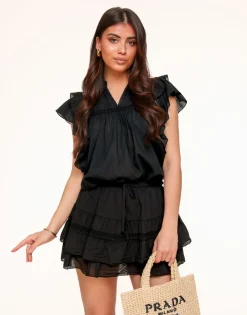 Olivia & Kate Skorts-Zwarte Details Ruffel-Skort