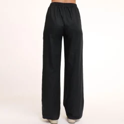 Olivia & Kate Broeken-Zwarte Tall Linnen-Broek
